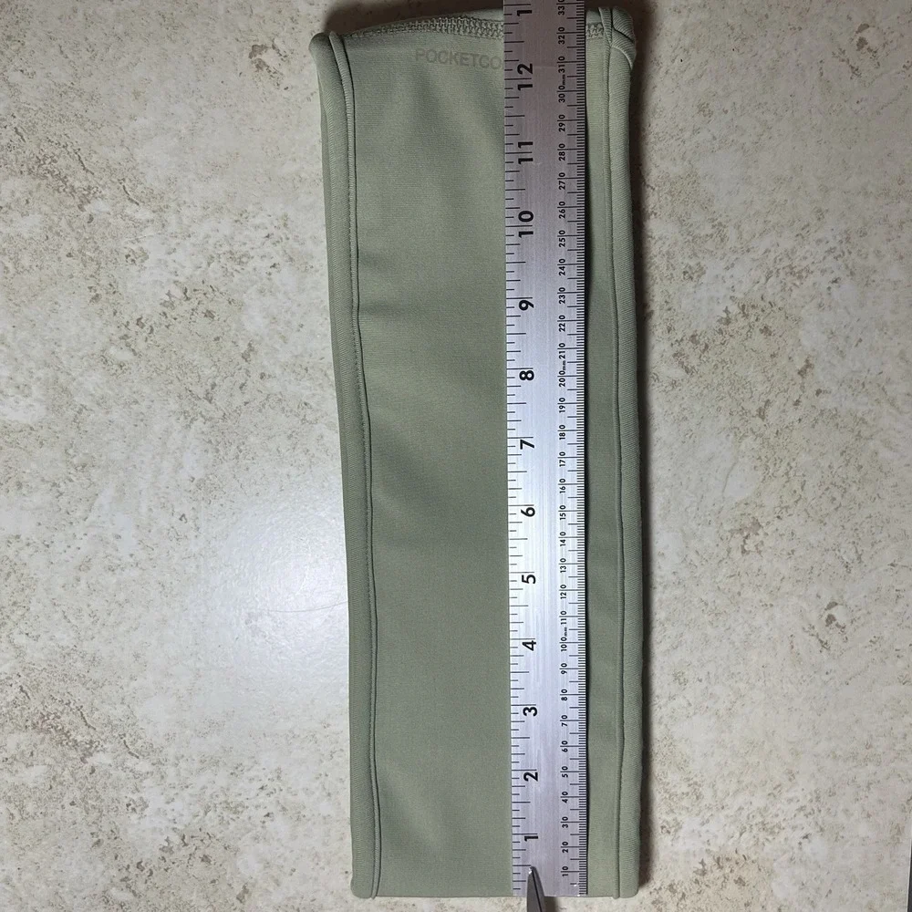 Alina Sol Women's XS Stretch Pocketcor Belt Waist Pack Light Olive Green Pockets